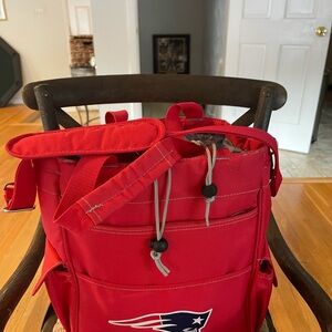 Red Backpack with Logo